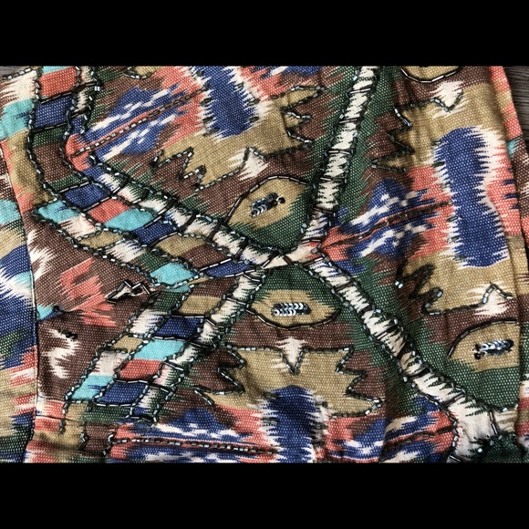 Tribal bead boho Zara shorts - Picture 3 of 4